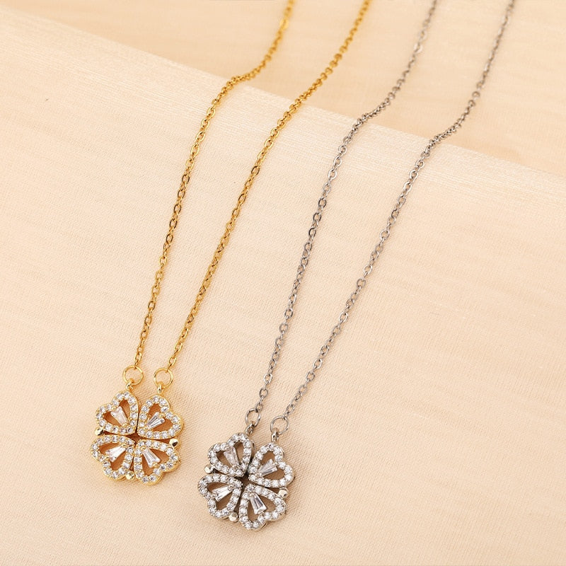 Luxury Heart Clover Necklace