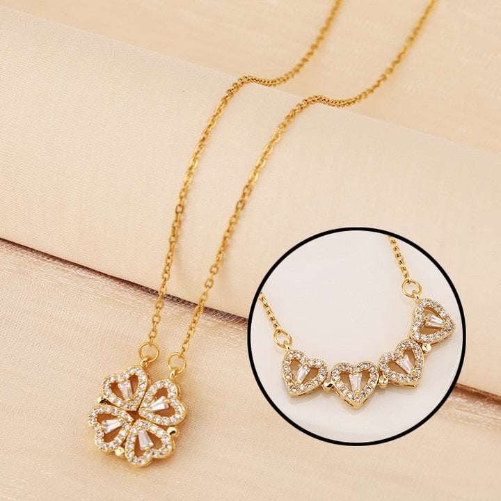 Luxury Heart Clover Necklace