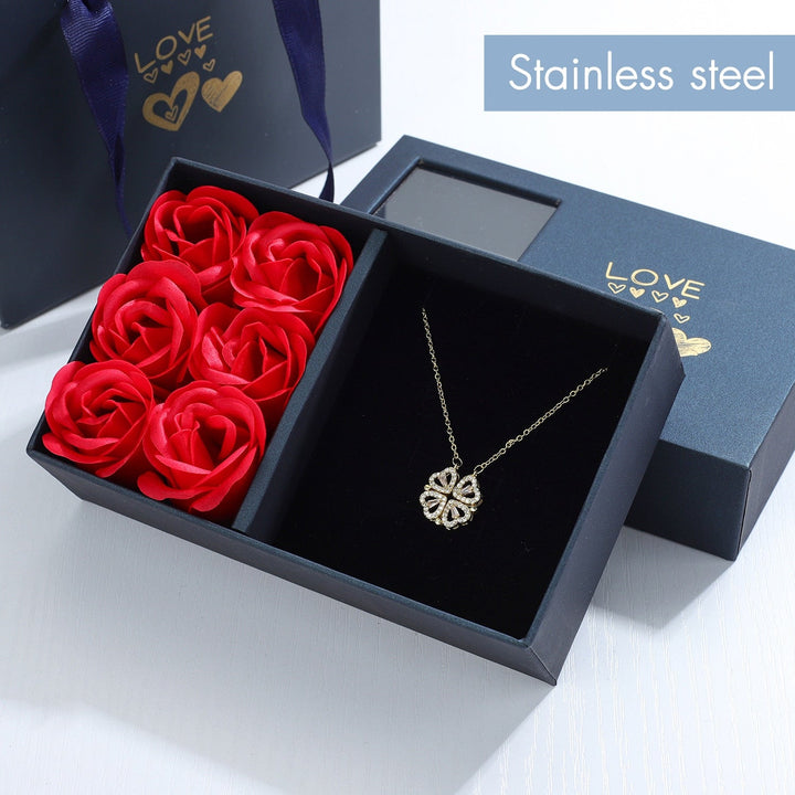 Luxury Heart Clover Necklace