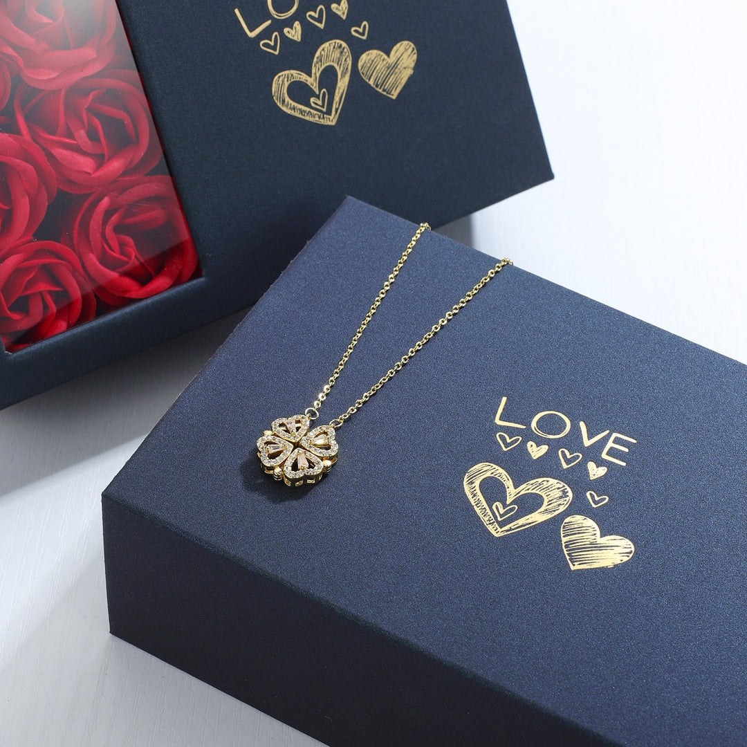 Luxury Heart Clover Necklace