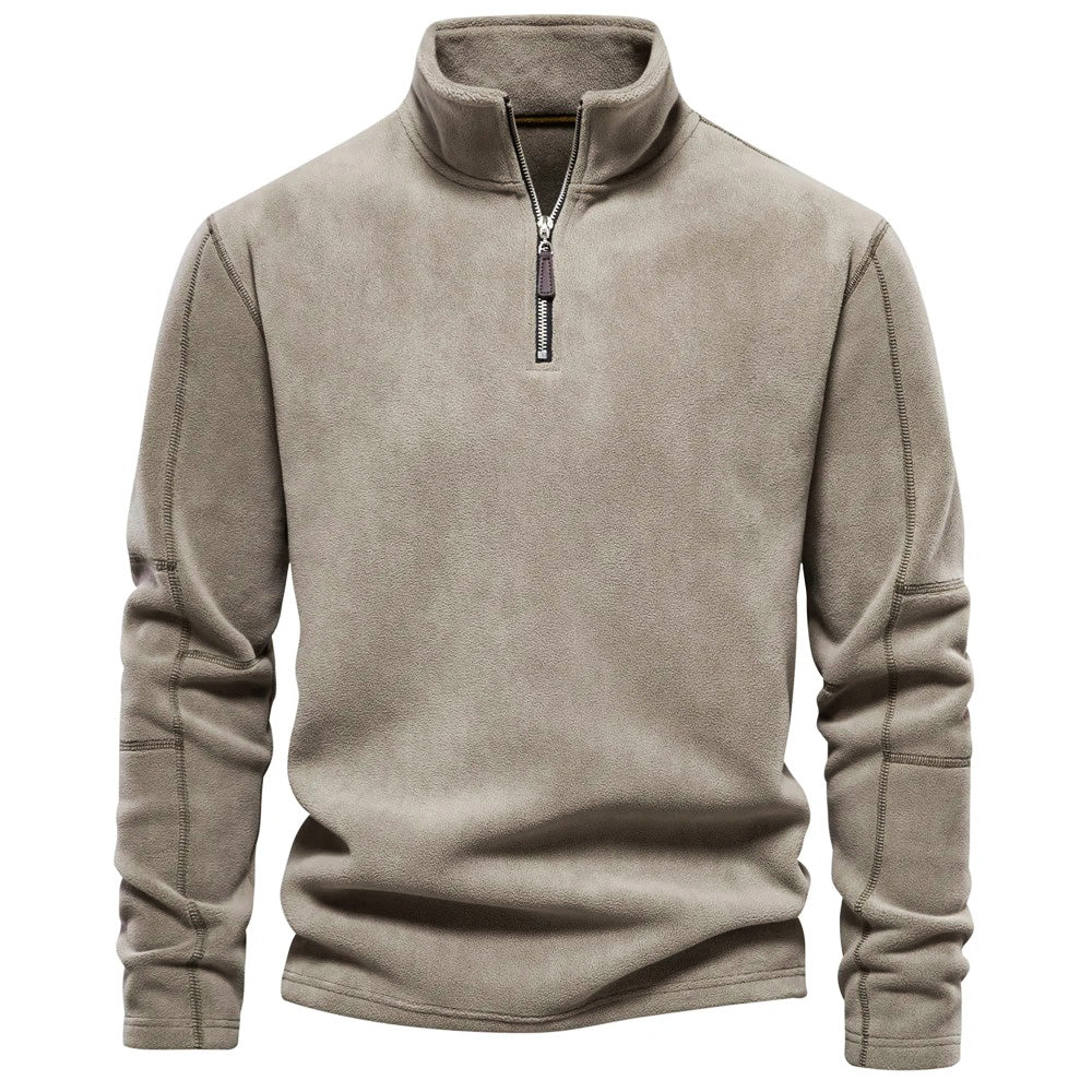 Suede-Feel Men’s Fleece Sweatshirt