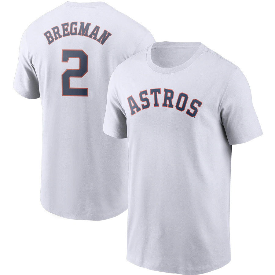 MLB T-Shirts MLB Astros T-Shirts Baseball Sports T-Shirts Printed Short Sleeves