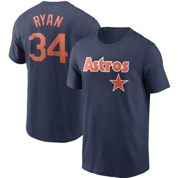 MLB T-Shirts MLB Astros T-Shirts Baseball Sports T-Shirts Printed Short Sleeves