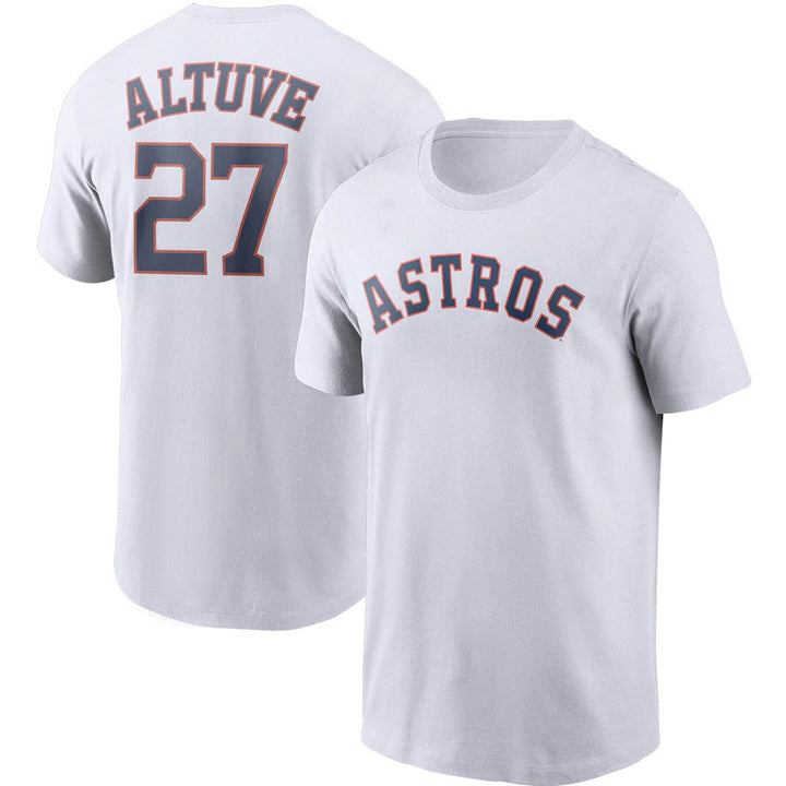 MLB T-Shirts MLB Astros T-Shirts Baseball Sports T-Shirts Printed Short Sleeves