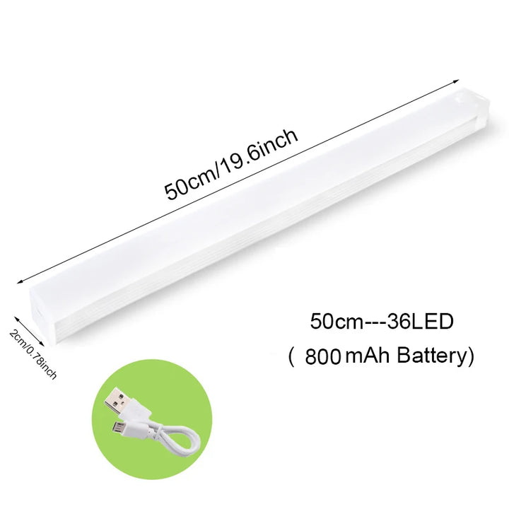 Motion Sensor Light Wireless LED Night Light Type C Rechargeable Light Cabinet Wardrobe Lamp Staircase Backlight For Kitchen LED