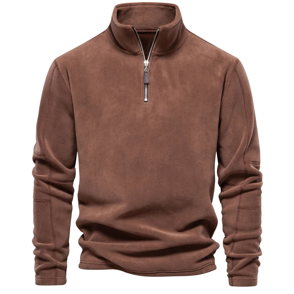 Suede-Feel Men’s Fleece Sweatshirt