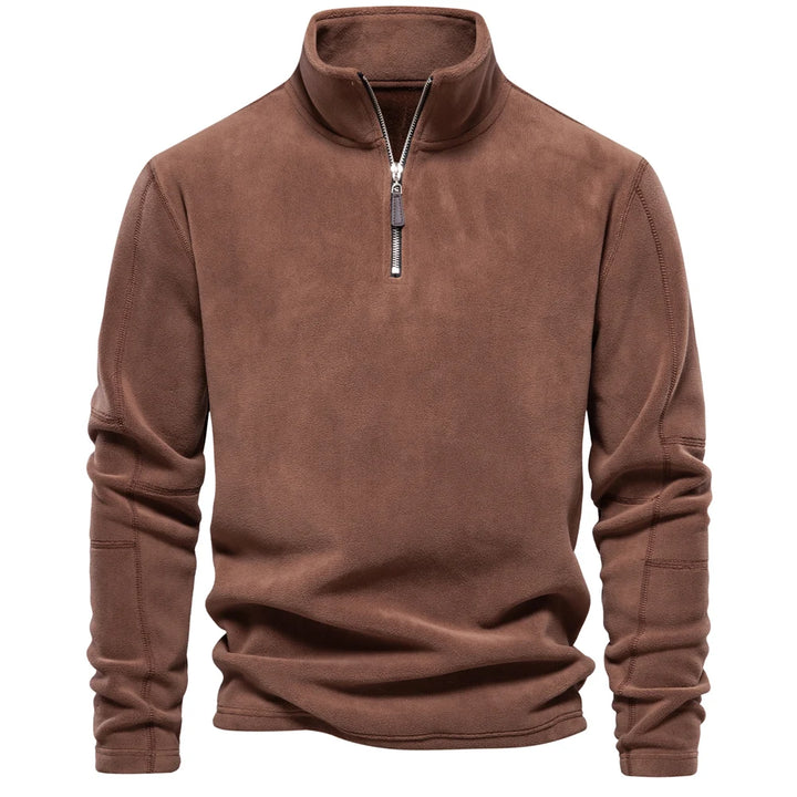 Suede-Feel Men’s Fleece Sweatshirt