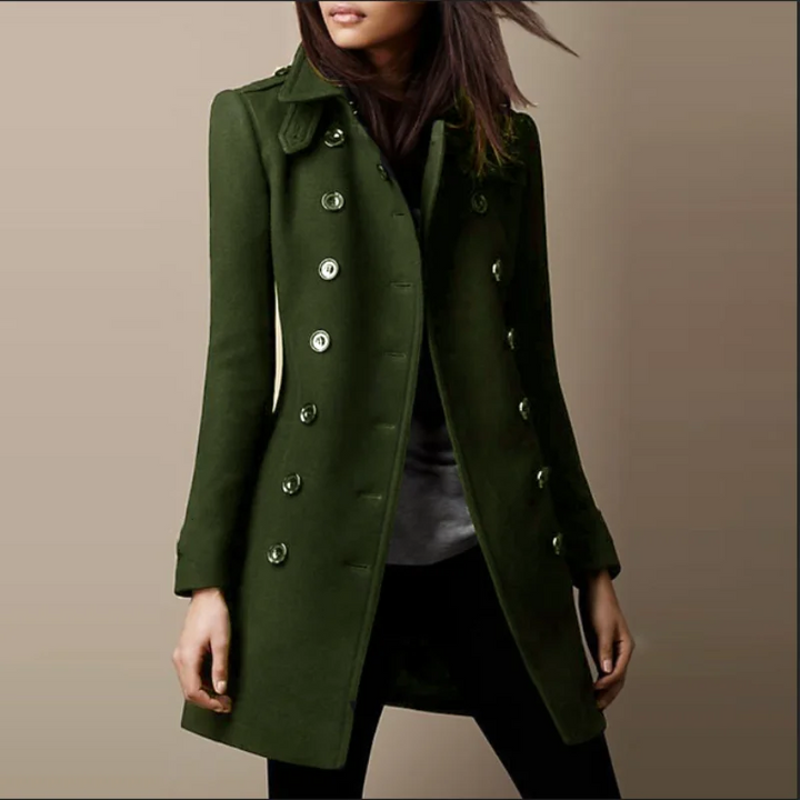 Women - Tweed Coat - Classic Style - Warm Outerwear