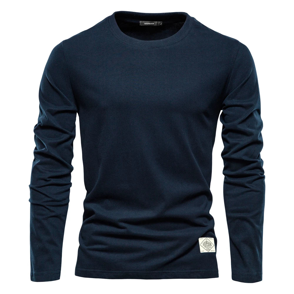 Men's Long-Sleeve Casual Crewneck Sweater