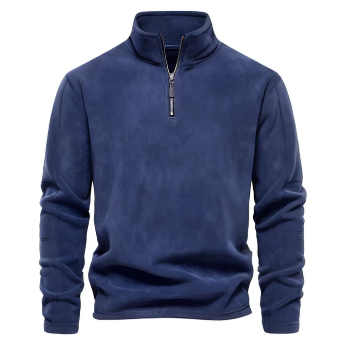 Suede-Feel Men’s Fleece Sweatshirt