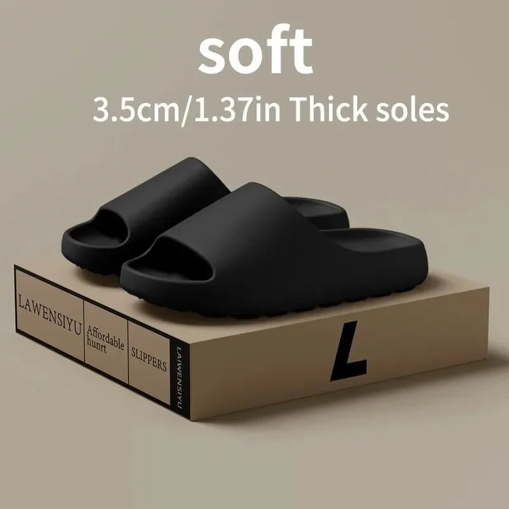 2024 New Coconut Slippers Feel Like Stepping on Shit Thick-soled Sandals Summer New Non-slip Wearing Sandals Men Women Slippers