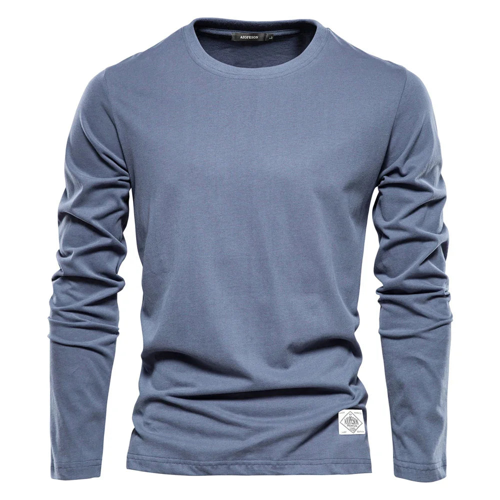 Men's Long-Sleeve Casual Crewneck Sweater