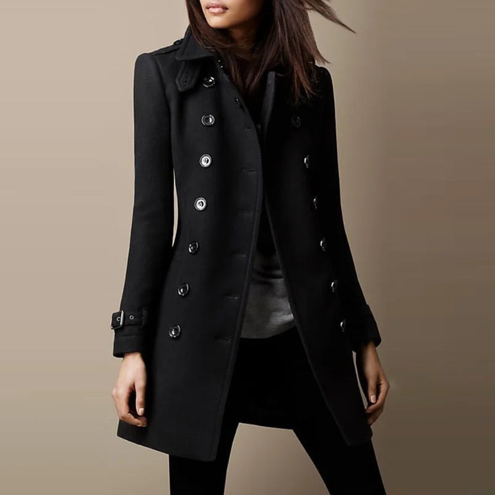 Women - Tweed Coat - Classic Style - Warm Outerwear