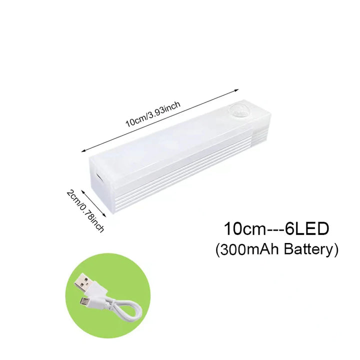 Motion Sensor Light Wireless LED Night Light Type C Rechargeable Light Cabinet Wardrobe Lamp Staircase Backlight For Kitchen LED